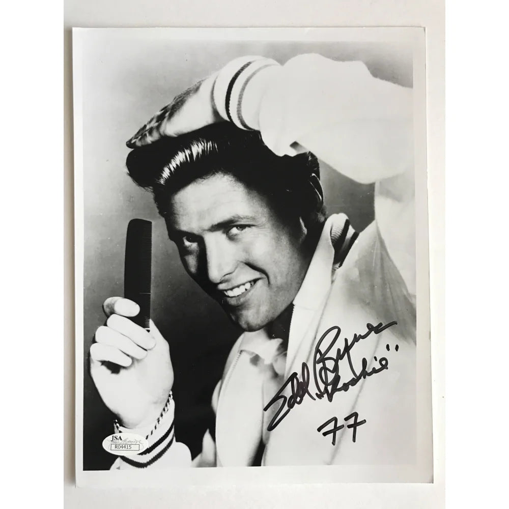 Edd Byrnes Signed 8x10 Photo with JSA COA - Authentic Autograph from 77 Sunset Strip (Kookie Ed) - Perfect for Collectors, Fans, and Memorabilia Displays