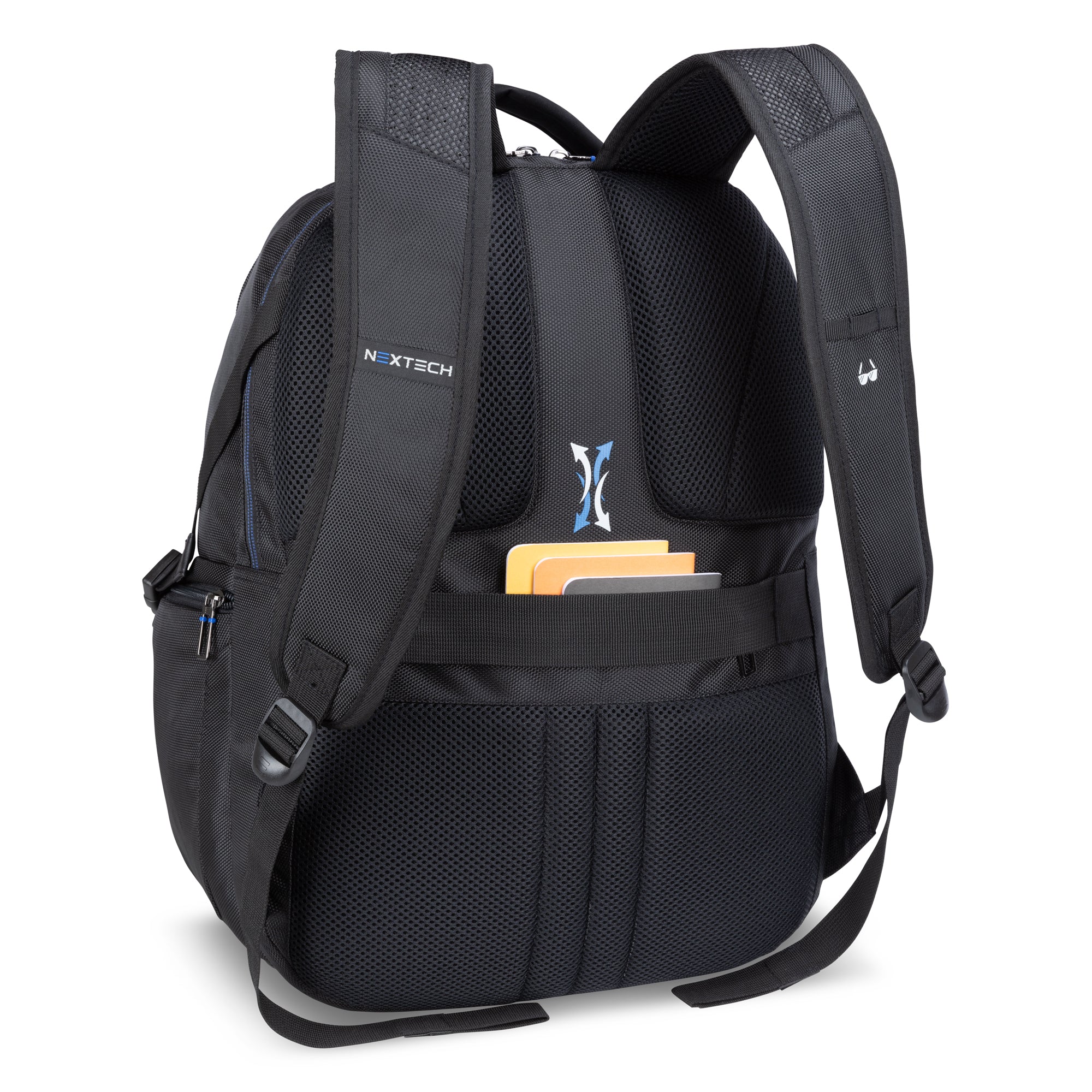 Nextech Professional Business Backpack for Men & Women - Durable Laptop Backpack with USB Charging Port - Perfect for Office, Travel, and Commuting