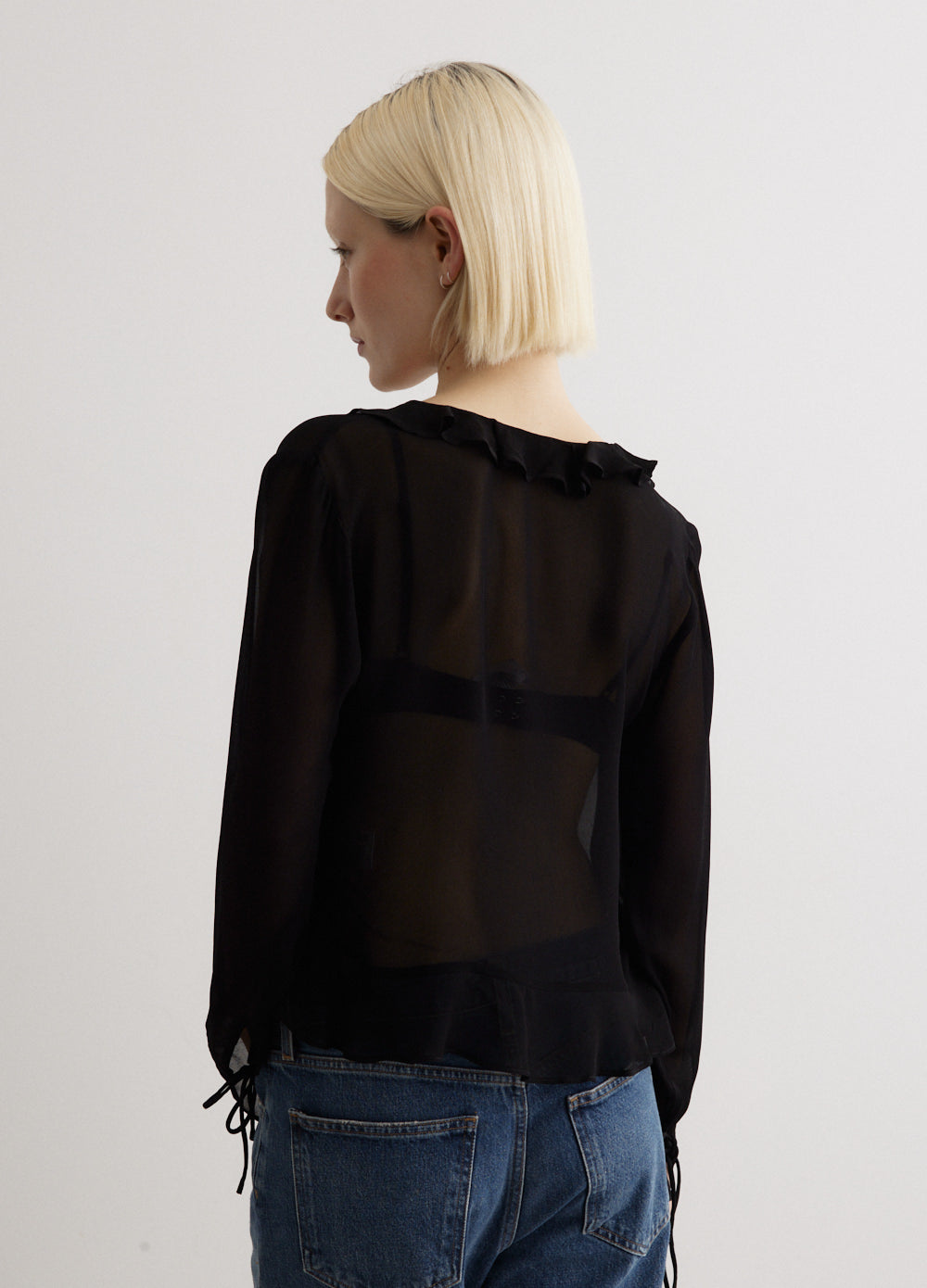 Arcadia Ruffled Blouse for Women - Elegant Floral Print Long Sleeve Shirt - Perfect for Office, Date Night & Special Occasions