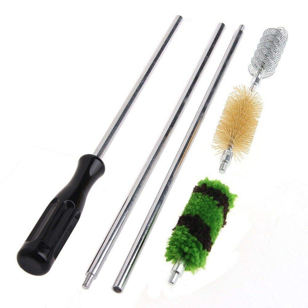 12 GA Gauge Gun Cleaning Kit - Aluminum Rod Brushes Tactical Cleaner Set for Shotgun Maintenance | Perfect for Hunting, Shooting Range & Firearm Care