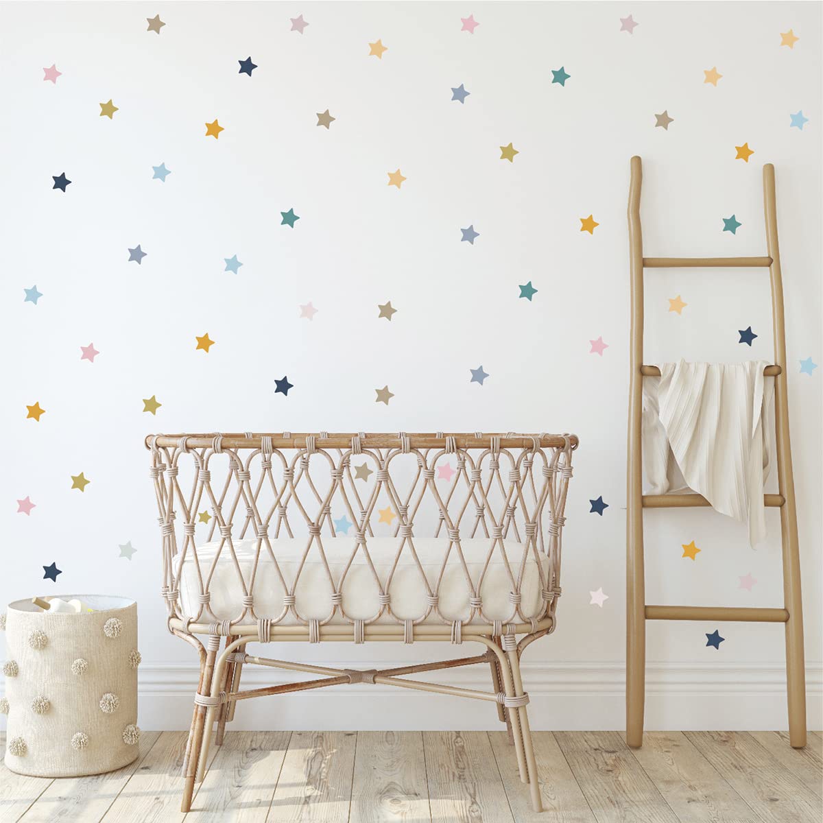 Boho Star Wall Stickers for Kids Room - DIY Peel and Stick Wall Decals for Nursery, Bedroom, Classroom & Closet - 10 Sheets - Perfect for Home Decor, Party Decorations & Creative Wall Art Projects