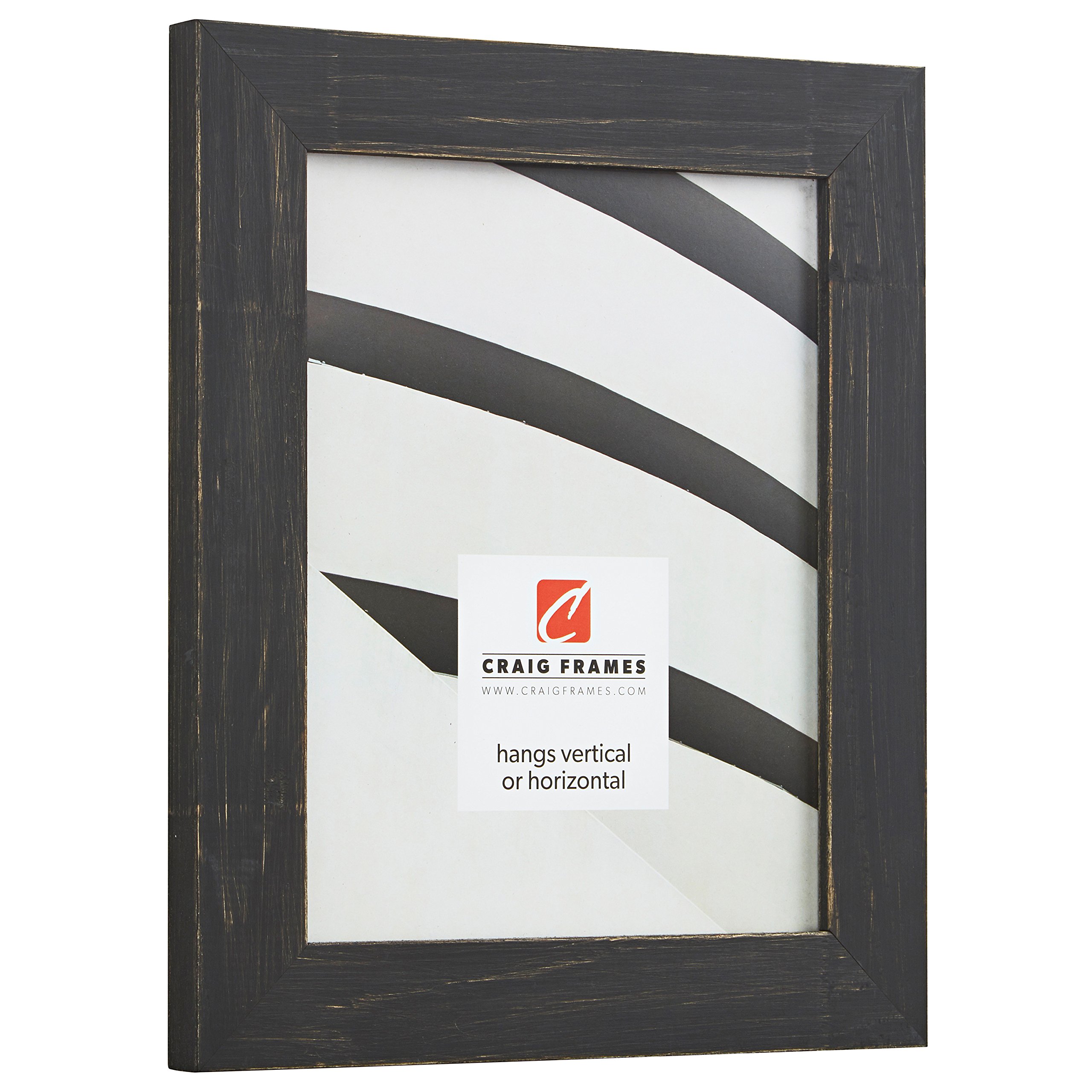 Craig Frames Jasper 17x23 Inch Picture Frame - Country Charcoal Black for Wall Art & Photos