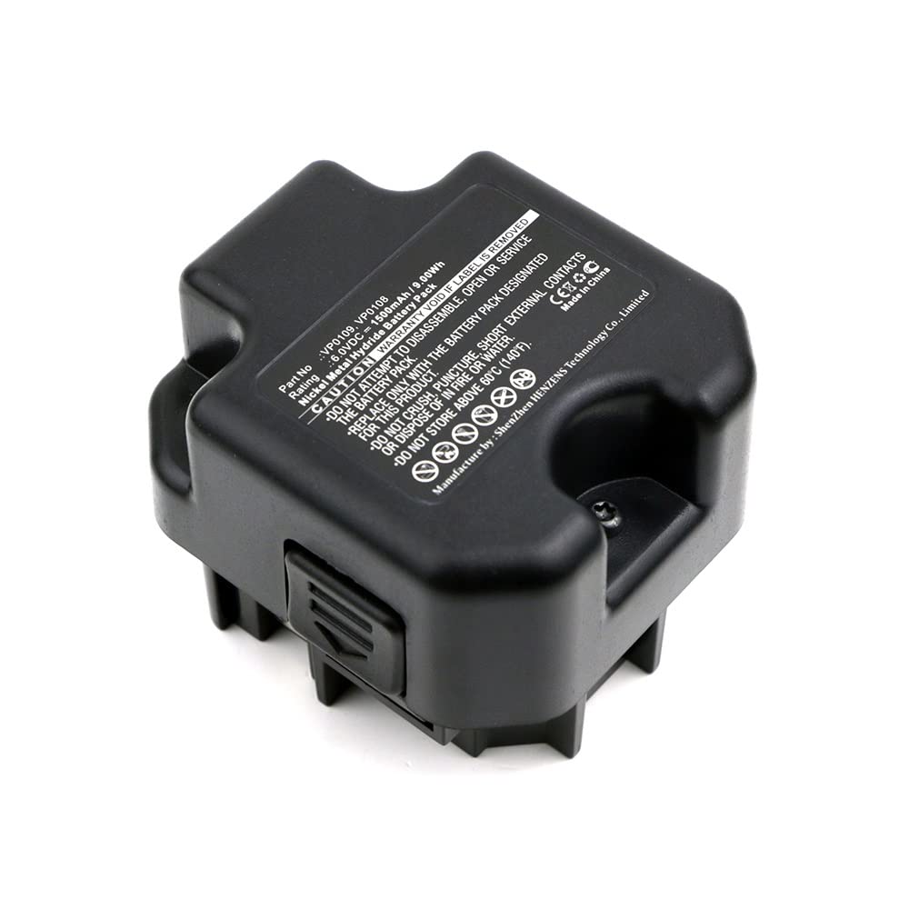 Synergy Digital 6V 1500mAh Ni-MH Replacement Battery for SENCO VP0108 Power Tools - Perfect for Drilling, Fastening & Construction Projects