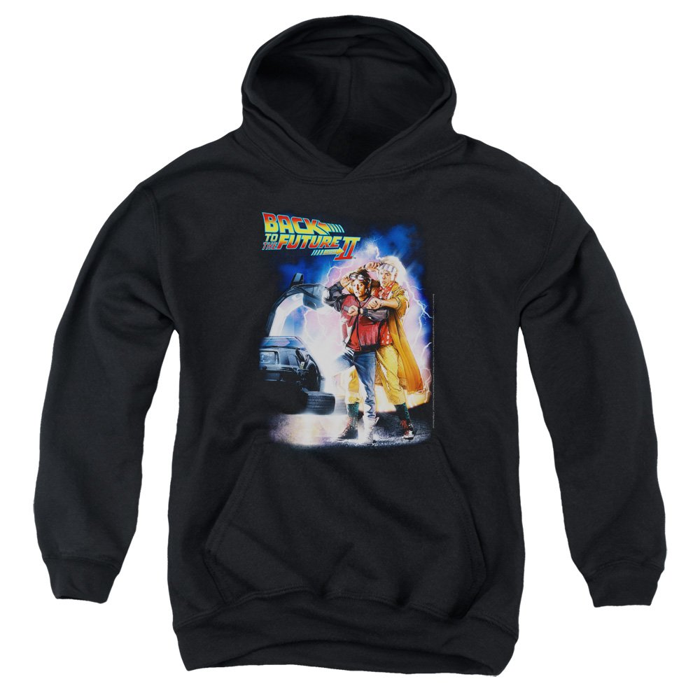 Back to the Future II Youth Hoodie - Vintage Movie Poster Pullover Sweatshirt for Men & Women | Perfect for Cosplay, Movie Nights & 80s Retro Fashion