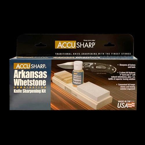 AccuSharp 023C Professional Knife Sharpening Stone Kit - Diamond & Ceramic Whetstone Set for Kitchen, Hunting & Pocket Knives - Perfect for Home Chefs & Outdoor Enthusiasts
