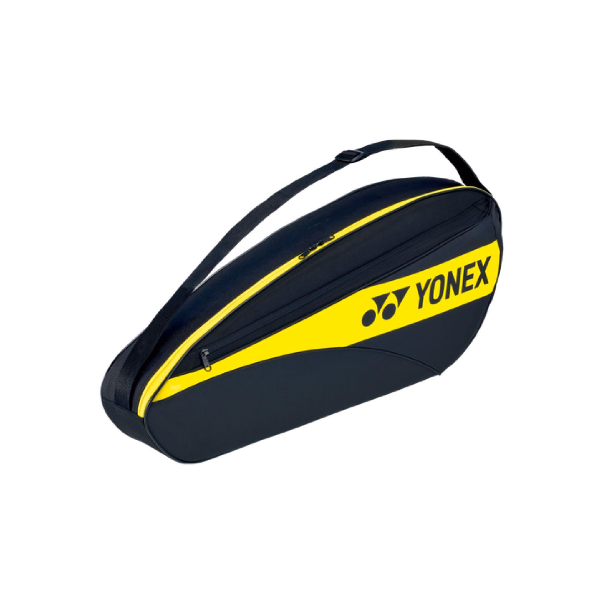 Yonex BAG42323N 3-Piece Team Tennis Racket Bag - Lightning Yellow | Durable Sports Equipment for Tennis Players & Teams | Perfect for Tournaments, Practice & Gym Storage