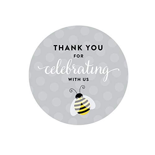 Label Round Thank You for Celebrating