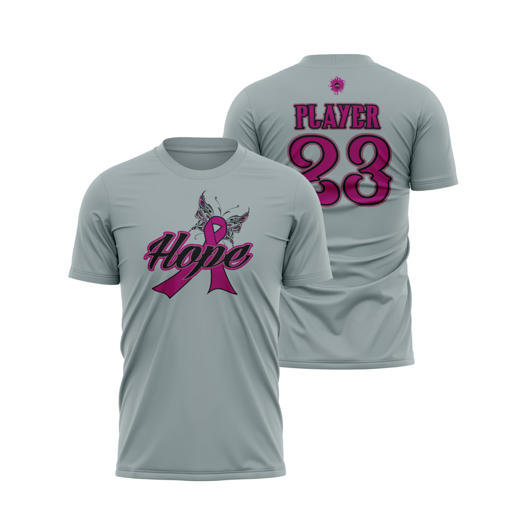 Hope Cancer Awareness Sublimated Dye Men's Basketball Jersey - Comfortable & Durable for Games, Practice, and Support Events