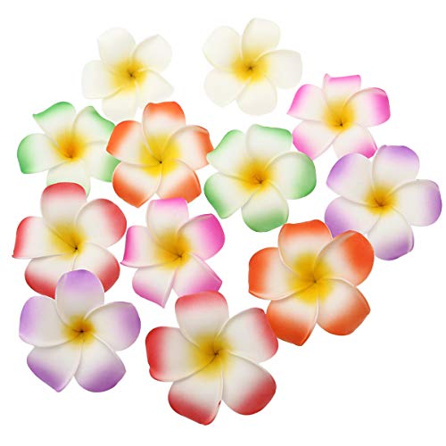 12-Piece iFundom Hawaiian Flower Hair Clips Set - 3.5