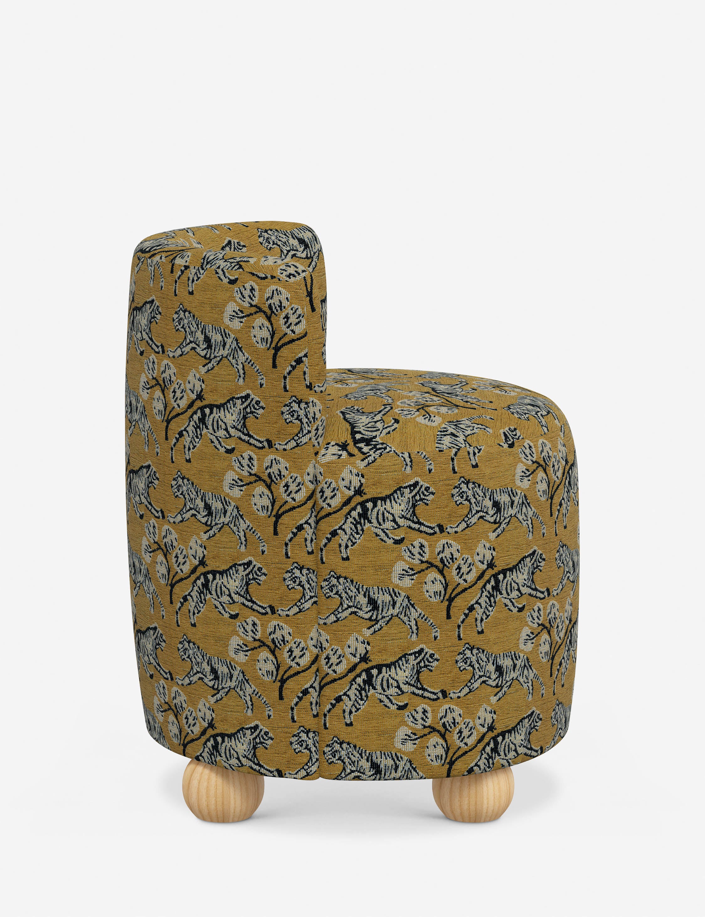 Fernsby Modern Accent Chair - Mid Century Style Upholstered Lounge Chair for Living Room, Bedroom, Office - Comfortable Reading Chair with Wooden Legs & Soft Fabric