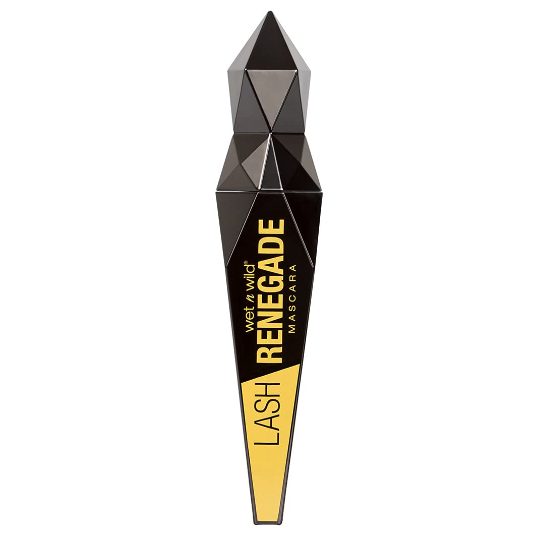 Wet n Wild Lash Renegade Mascara - Volumizing & Lengthening, Brazen Black, 8ml - Perfect for Everyday Wear & Dramatic Night Looks