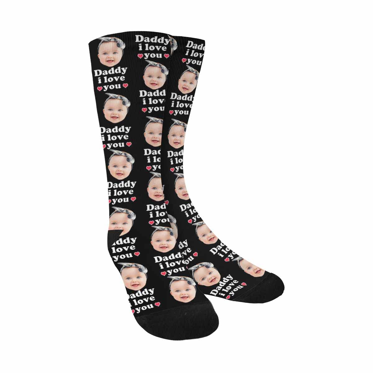 Custom Photo Socks - Personalized Face Socks for Men & Women | Unisex Athletic Crew Socks | Great for Gifts, Couples, Sports & Special Occasions