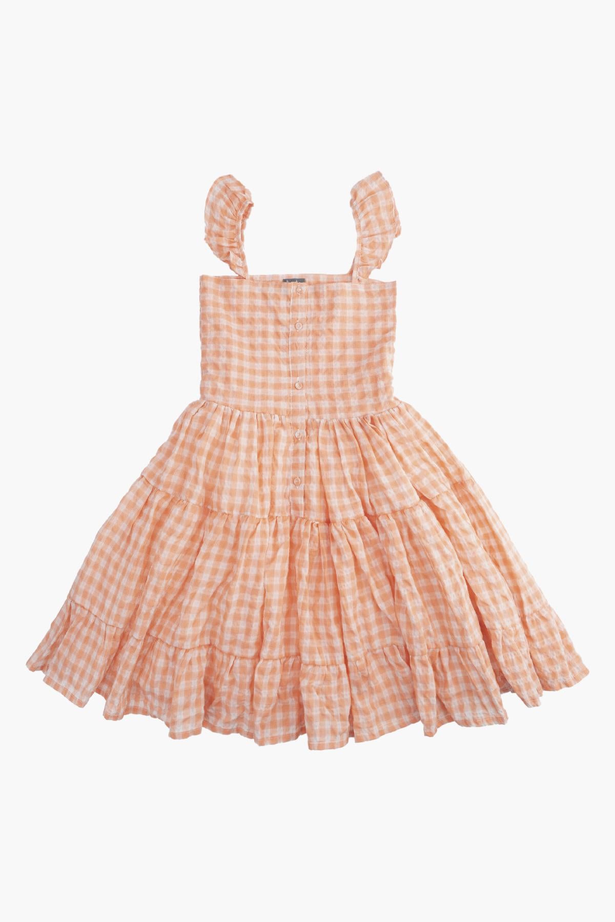 Vintage Checkered Girls Dress - Classic Plaid Party Dress for Kids, Birthday, Photo Shoot & Special Occasions