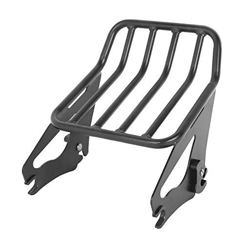 Harley Davidson Electra Glide Ultra Classic 14-19 Sissy Bar with Luggage Rack & Sidecase Inner Bags - Black | Motorcycle Touring Accessories for Storage & Comfort