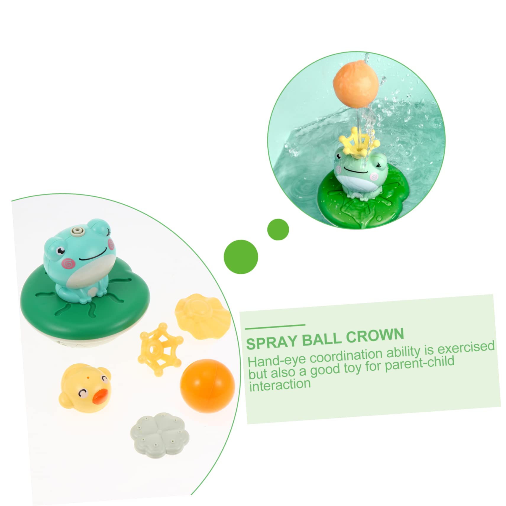 BCOATH 2 Sets Baby Frog Bath Toys - Safe Plastic Bathtub Toys for Infants & Toddlers - Fun Water Play for Kids in Tub or Pool