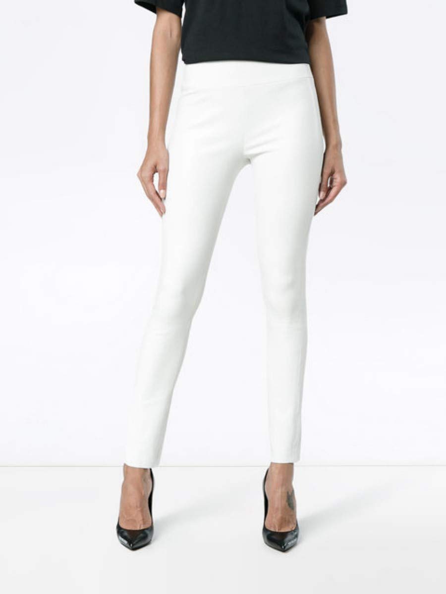 Koza Leathers Women's Slim Fit Skinny Leather Pants - Genuine Lambskin Real Leather Trousers KP008 | Perfect for Office Wear, Night Out & Casual Fashion