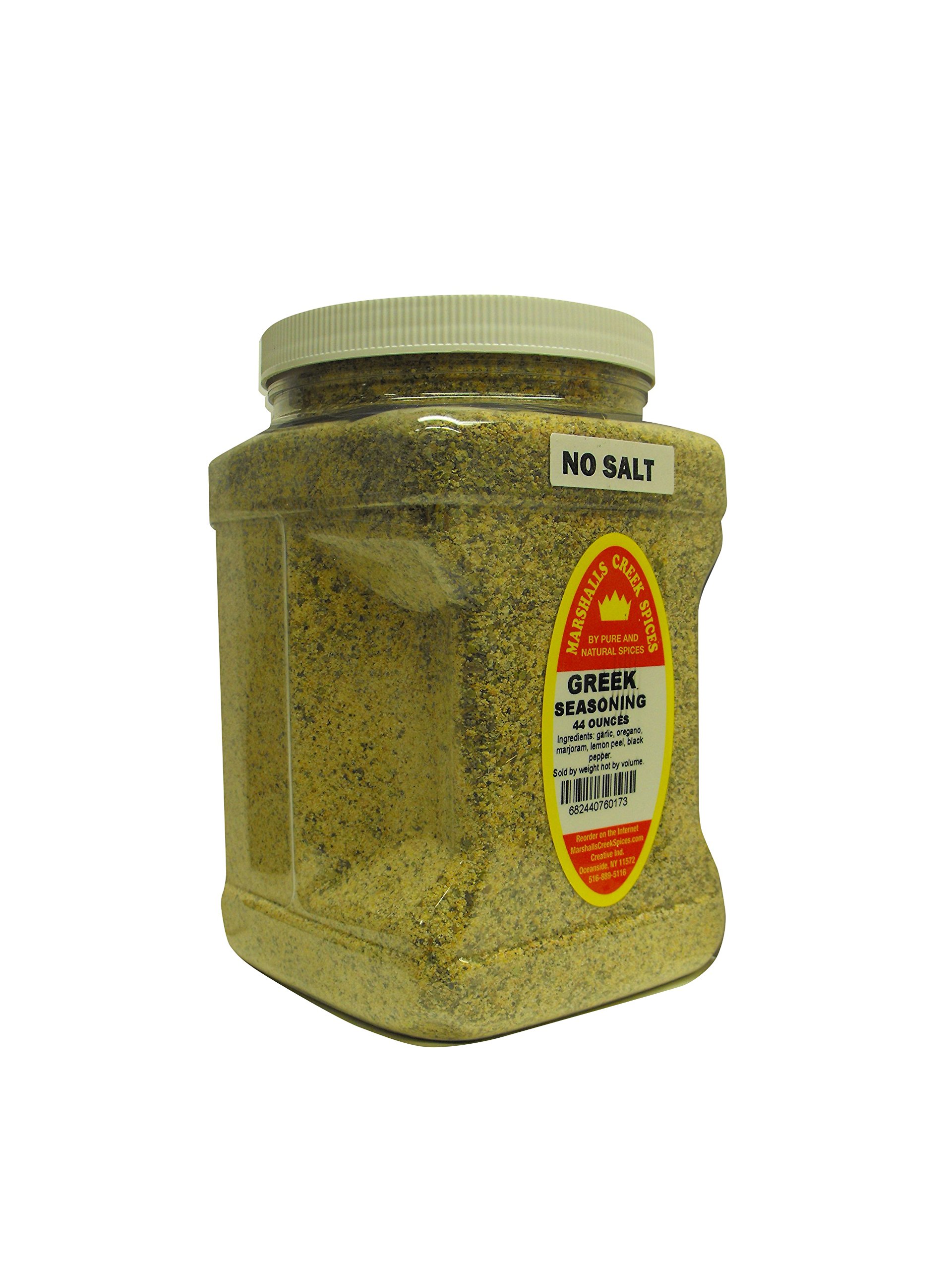 Family Size Marshalls Creek Kosher Spices (ST24) Greek No Salt Seasoning - 40oz | All-Natural Mediterranean Herb Blend for Cooking, Grilling & Meal Prep
