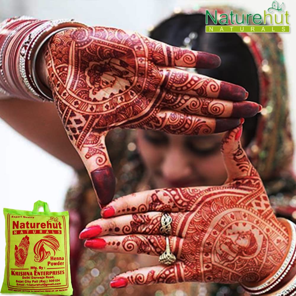 Naturehut 100% Pure Henna Powder for Hair - 5kg | Natural Hair Conditioner & Anti-Dandruff Treatment | Reduces Hair Fall & Promotes Growth | Safe Herbal Hair Dye for Men & Women | Perfect for DIY Hair Coloring & Ayurvedic Hair Care at Home