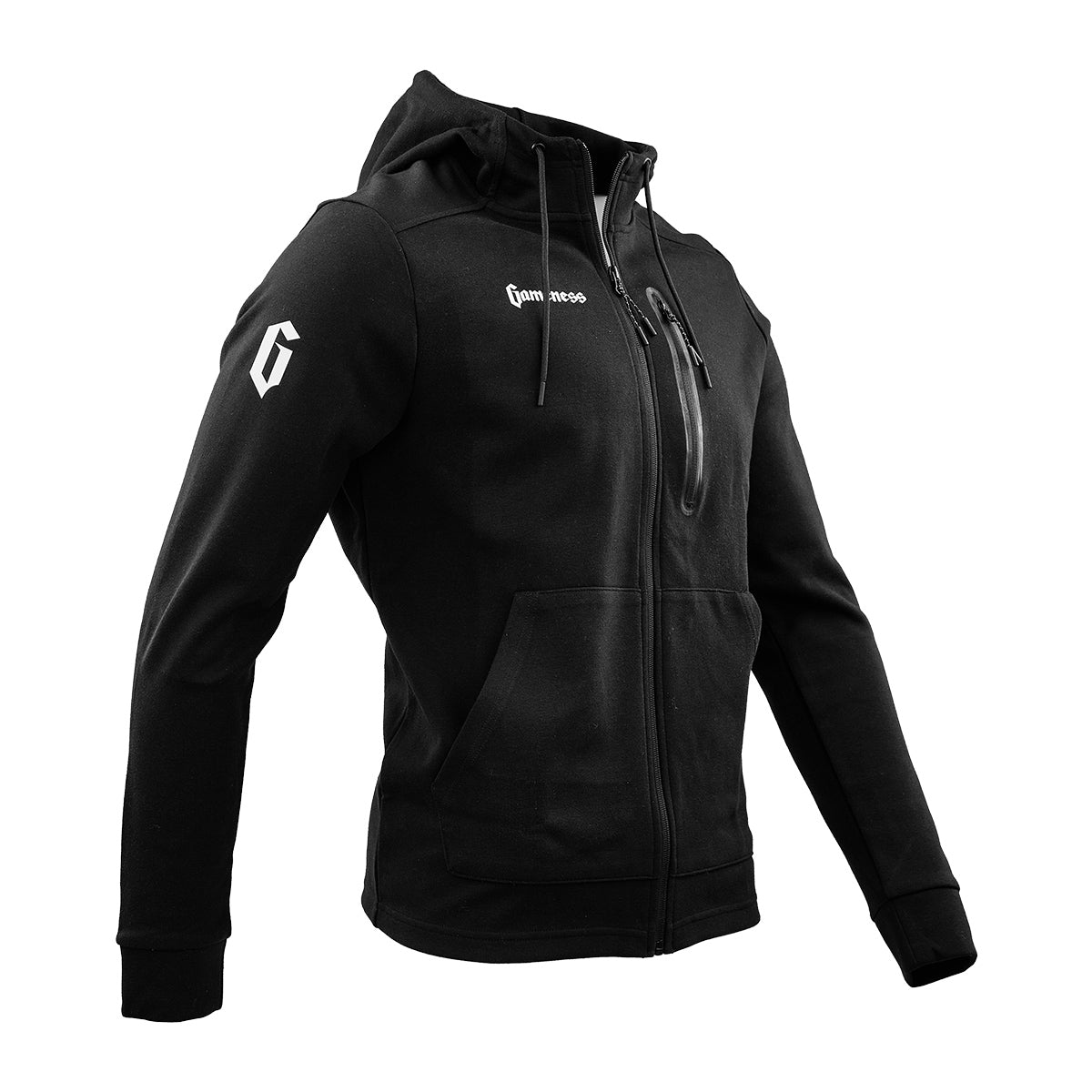 Gameness Men's Zip Front Hoodie - Lightweight Athletic Pullover for Training & Casual Wear | Gym, Running, Street Style