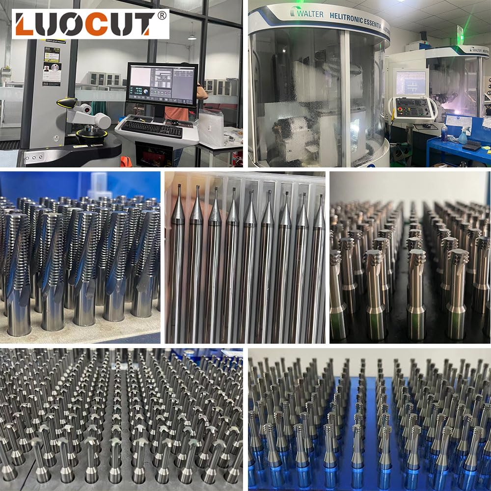 High Precision Thread Milling Cutter Set (5pcs-D5.9 P0.75-2.0) - AlTiN Coated CNC Tool for Steel, HRC60 - Ideal for Thread Milling on CNC Machines in Metalworking & Automotive Industries