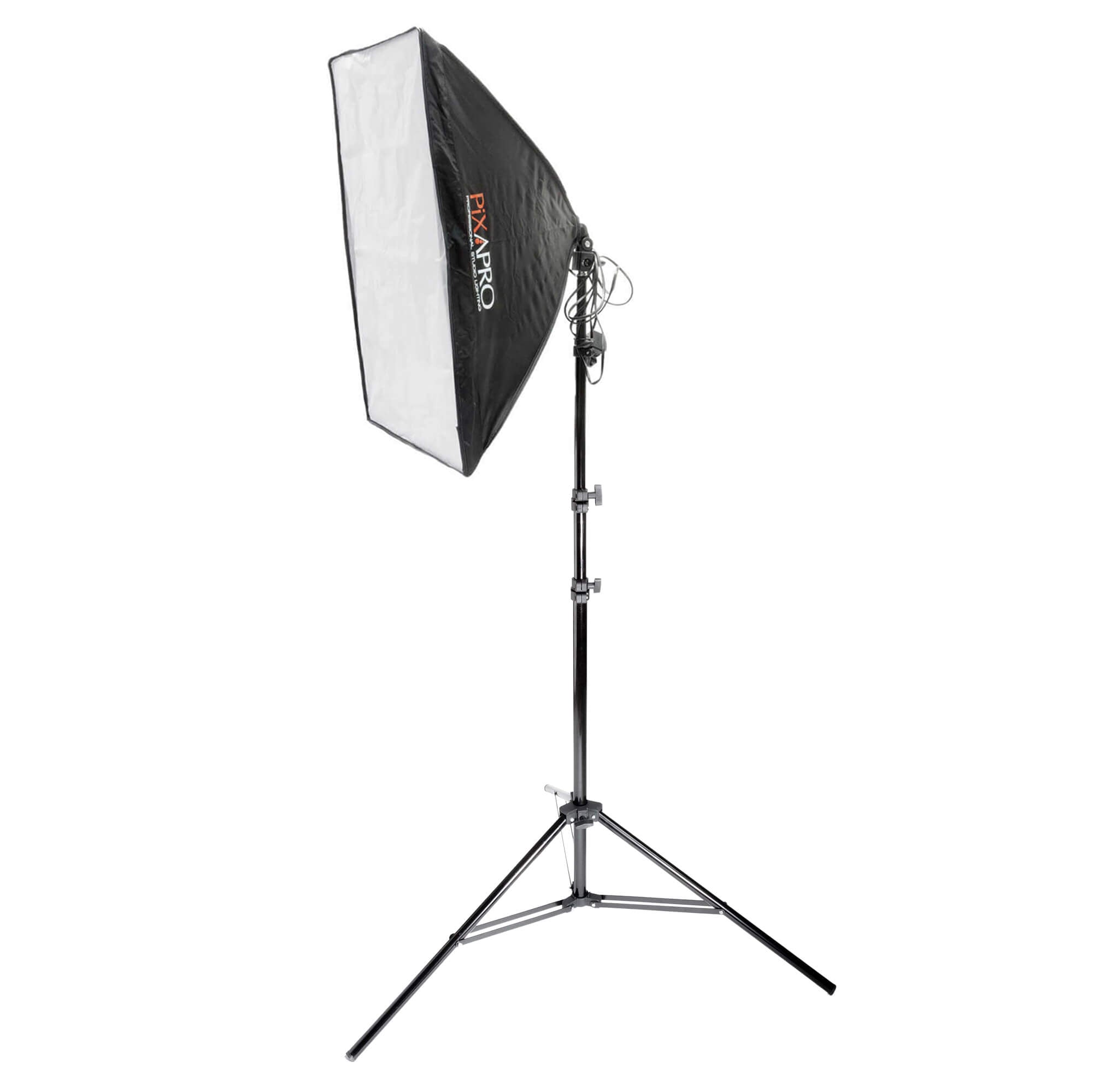 EzyLite Professional Fluorescent Softbox Lighting Kit with E27 105W Screw Bulb - Perfect for Photography Studio, YouTube Videos, Product Shooting and Live Streaming
