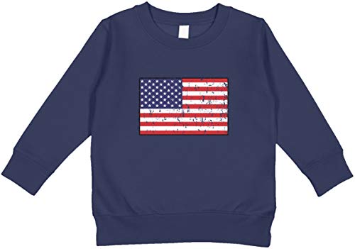 USA Flag American Toddler Sweatshirt - Patriotic Pullover Hoodie for Kids | Perfect for 4th of July, Memorial Day & Family Outings