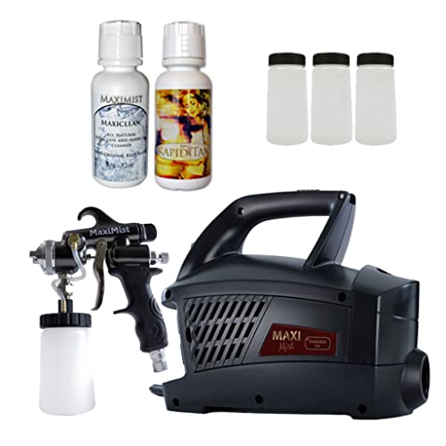 MaxiMist Evolution Pro HVLP Spray Tanning System - Professional Airbrush Tanning Kit for Salon & Home Use - Perfect for Spray Tanning, Self-Tanning, and Even Coverage