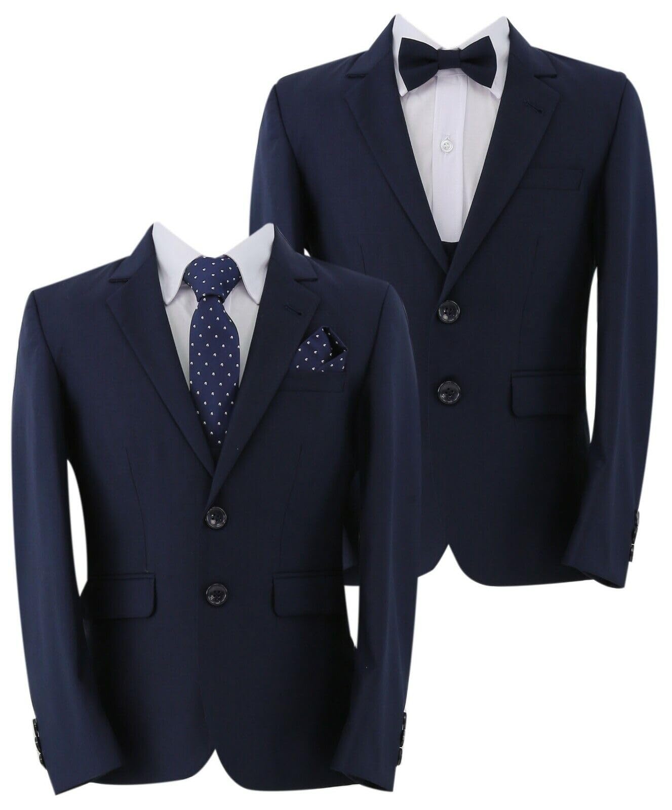 Boys Page Boy Slim Fit Wedding Suit 7-Piece Complete Set - Formal Attire for Ring Bearers, Flower Boys & Special Occasions