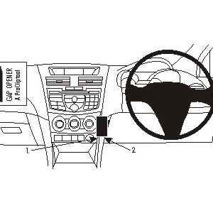 ClicOn No Holes Center Low Dash Mount for Mazda BT 50 (2013-2018) - Perfect for GPS, Phone & Dashcam Installation in Your Truck