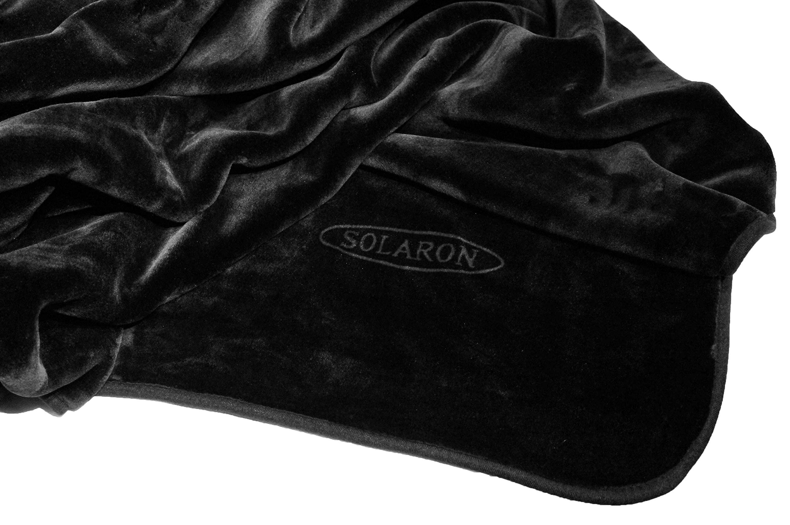 Premium Black King Size Blanket - Ultra Soft Korean Mink Plush Fleece Throw Blanket for Bed, Couch & Travel - Warm Cozy Blanket for Winter, Home Decor & Gift