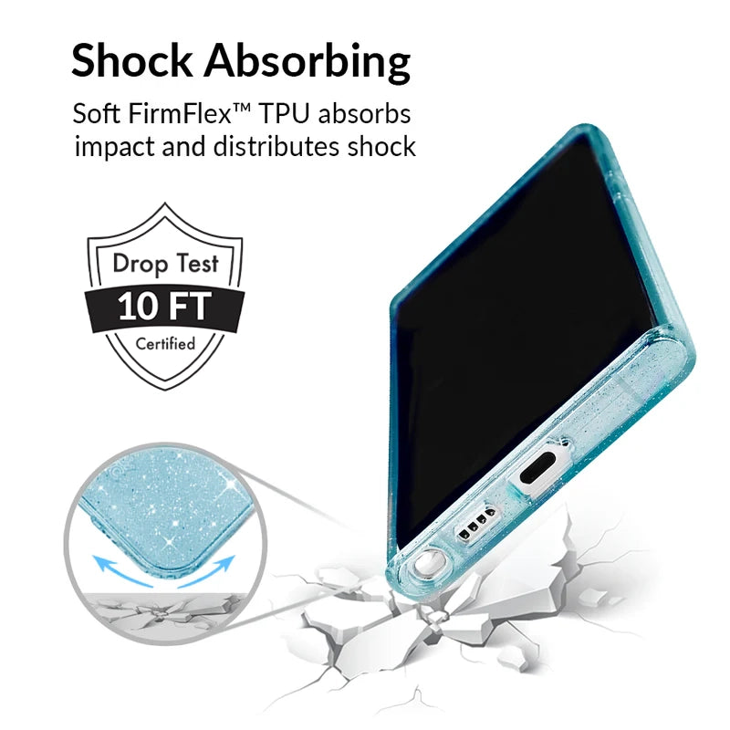 Samsung Galaxy Phone Case with Blue Stardust Design - Durable Protective Cover for Everyday Use, Travel & Outdoor Activities