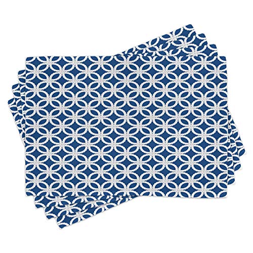 Navy Blue and White