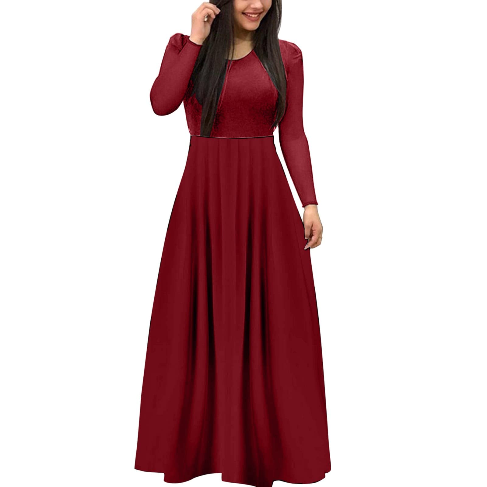 LLUO Women's Sexy Long Sleeve Skeleton Print Cocktail Dress - Elegant Evening Party Gown, Trendy Vacation Outfit, Lightweight & Comfortable (Perfect for Halloween, Nightclub, Date Night & Special Occasions)