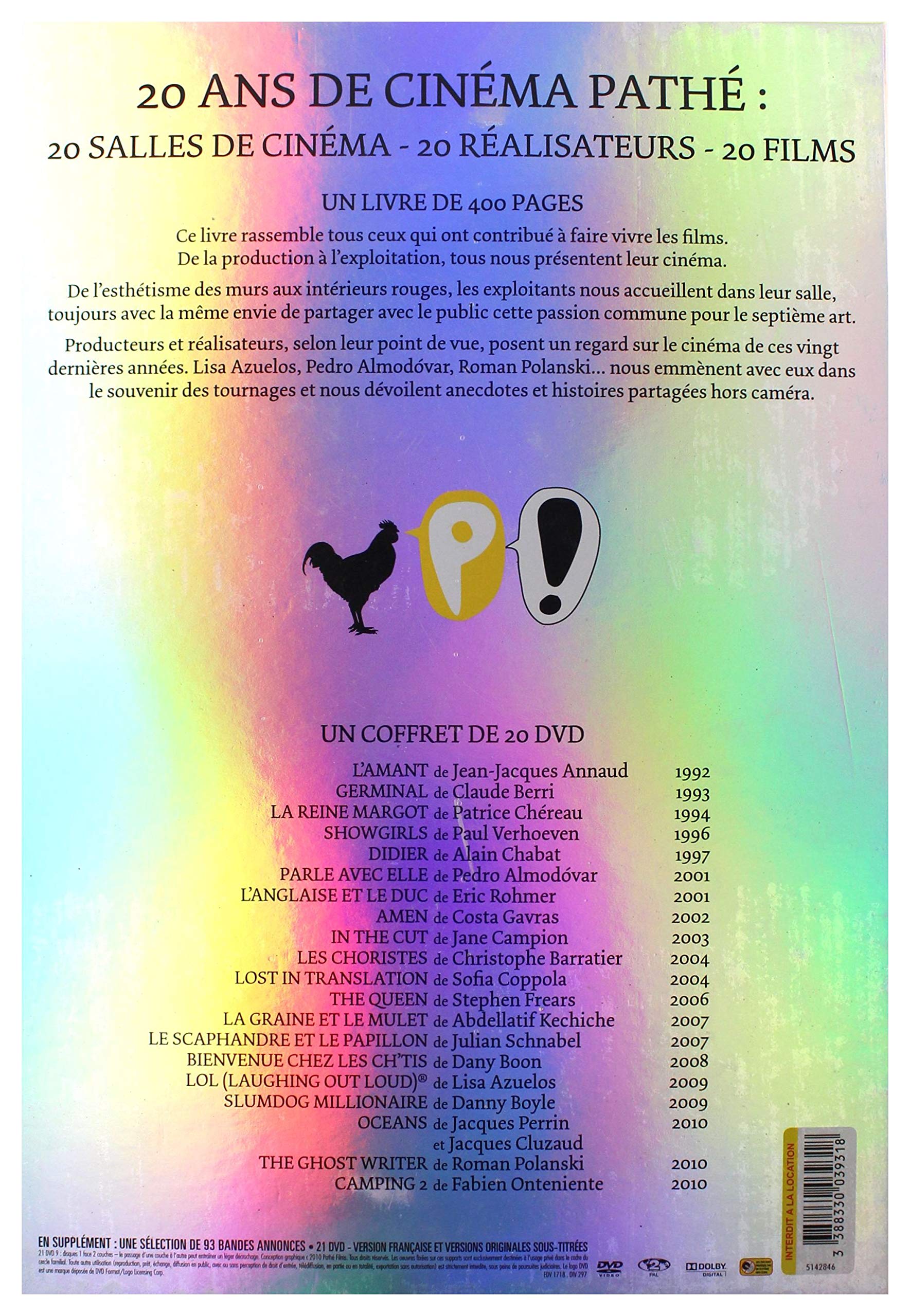 20 Years of Pathé Cinema - 20 Film Collection Box Set | Classic French Movies for Movie Lovers & Collectors
