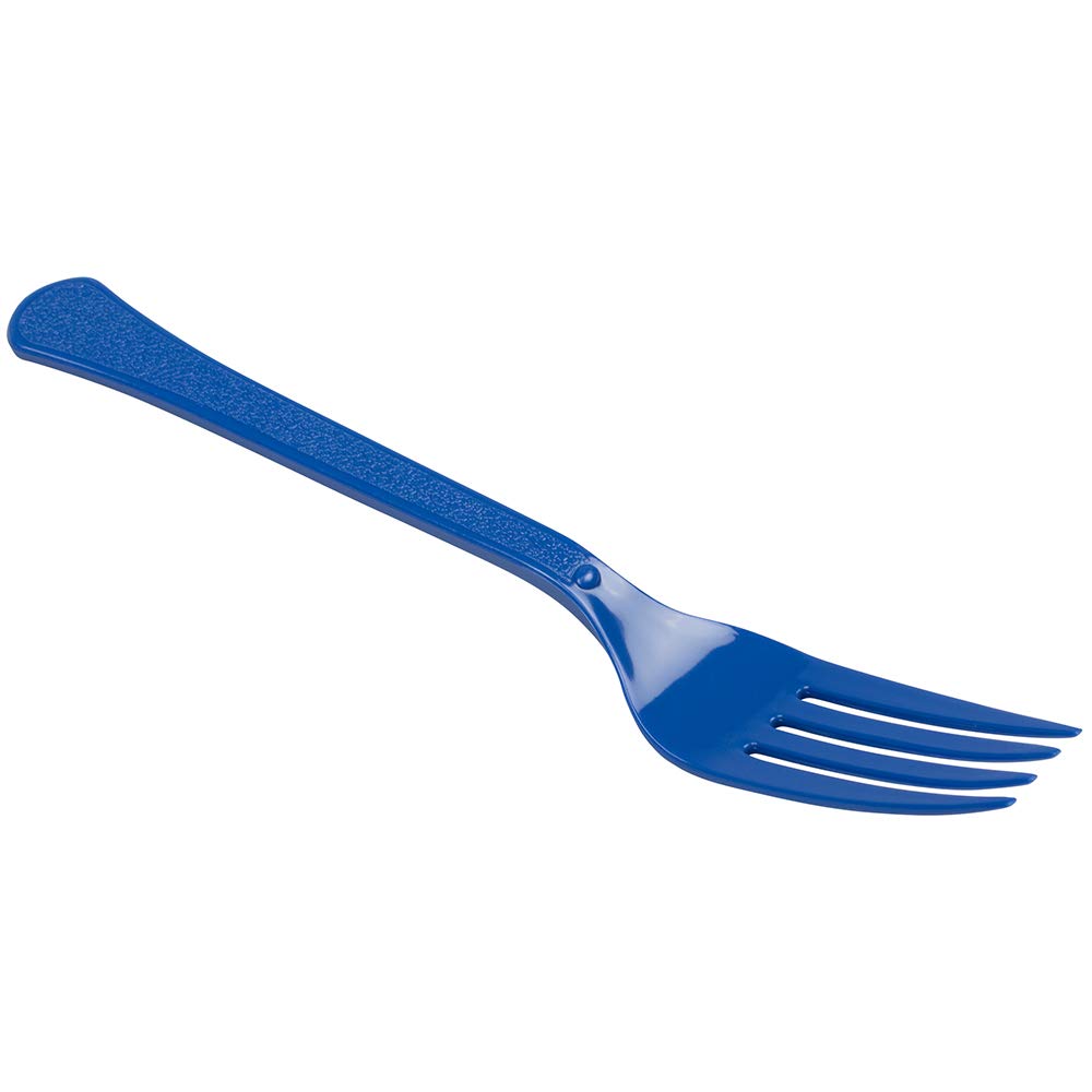 JAM PAPER Premium Plastic Forks - Royal Blue Disposable Utensils (48-Pack) - Perfect for Parties, Picnics, BBQs & Events