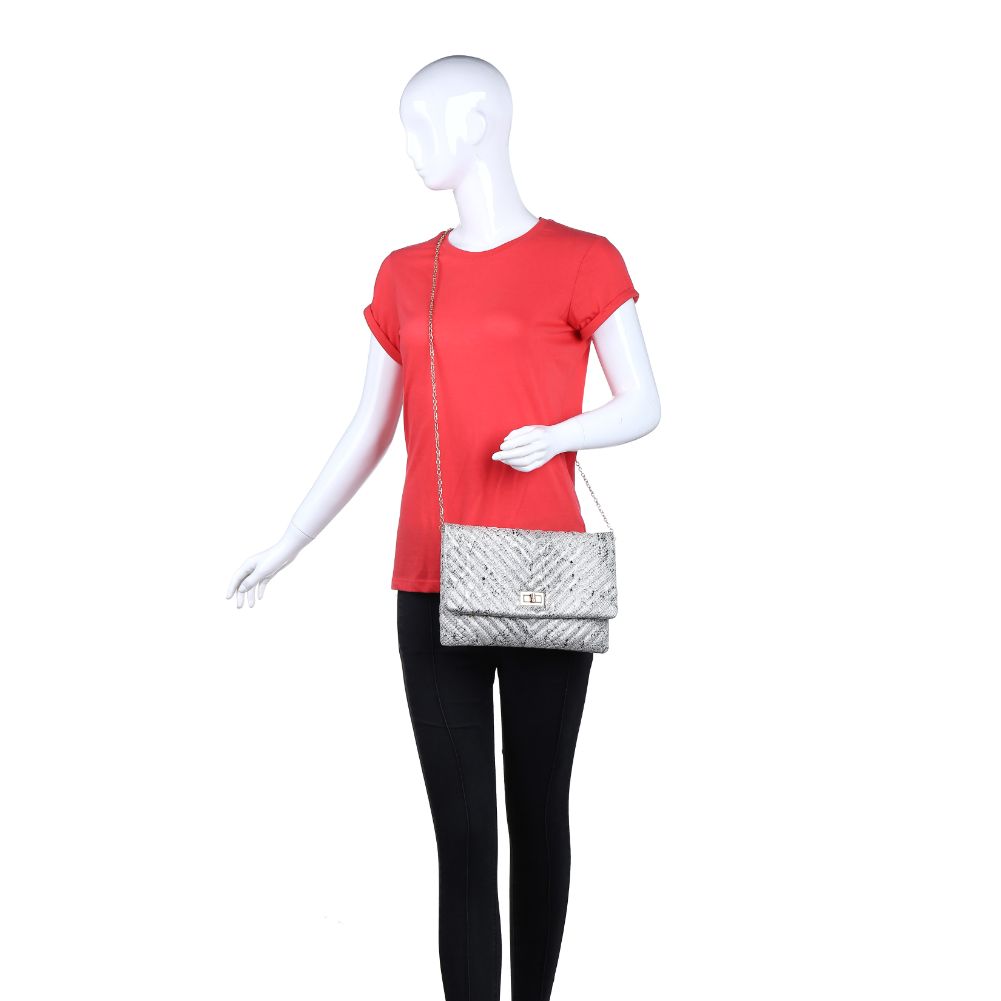 Victoria Snake Print Clutch Purse - Elegant Women's Evening Bag for Parties, Weddings & Special Occasions