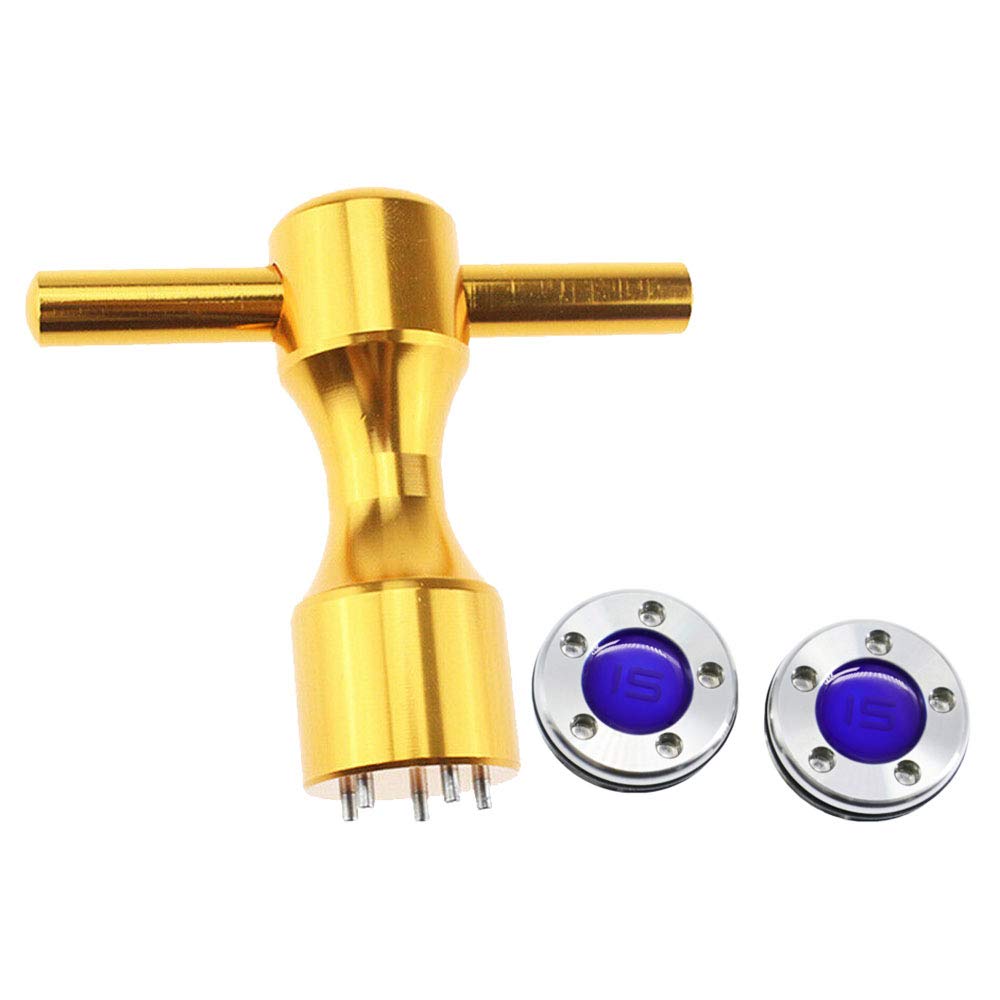 HISTAR 2Pcs Golf Club Weight Kit - Custom Blue Weights & Gold Wrench for Titleist Scotty Cameron Putters | Improve Swing Balance & Performance on the Green