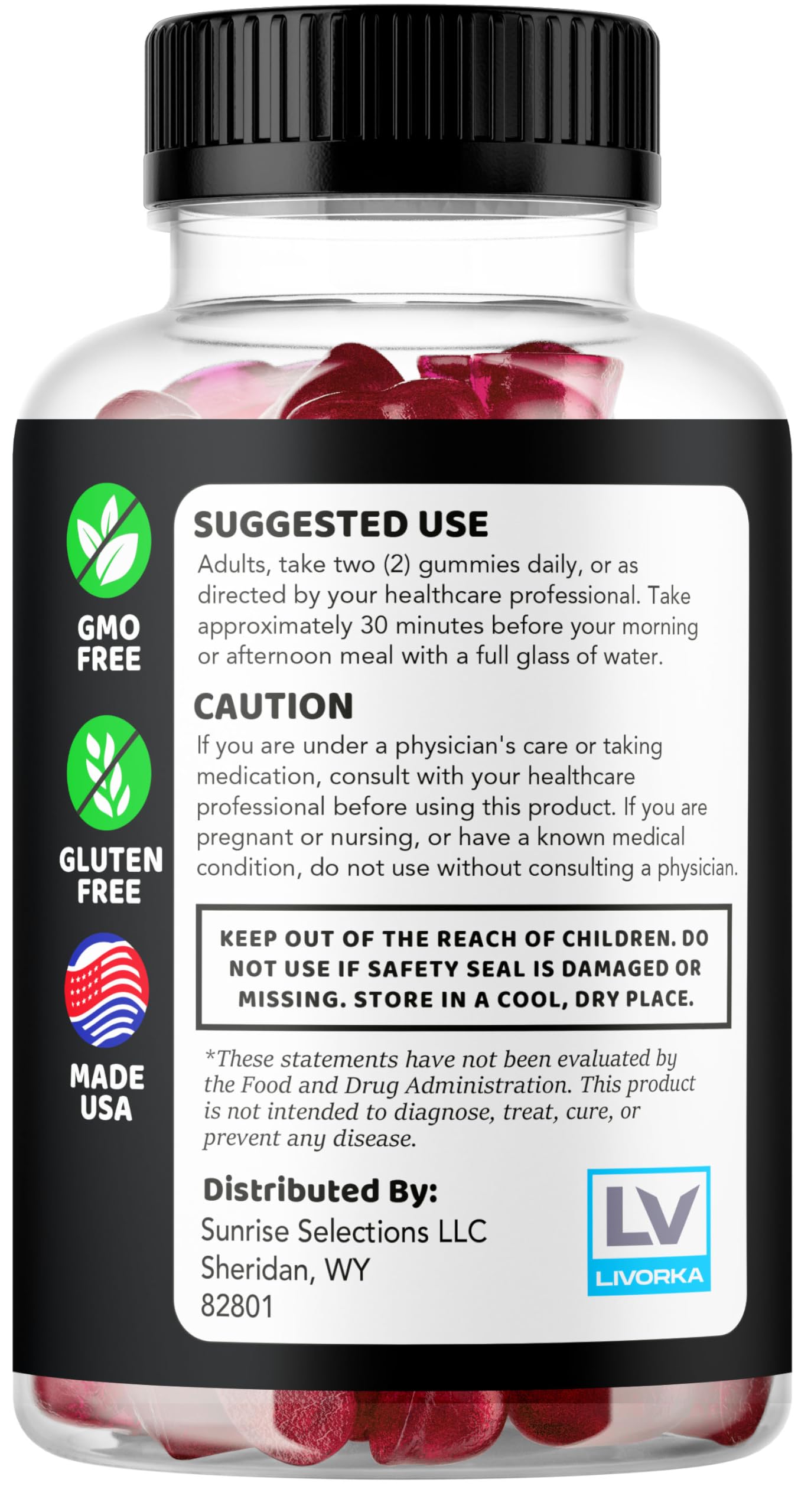 Dominator Maxx Gummies for Men - Advanced Formula, 60 Count (1 Month Supply) | Natural Energy & Performance Booster for Workouts, Focus & Daily Vitality