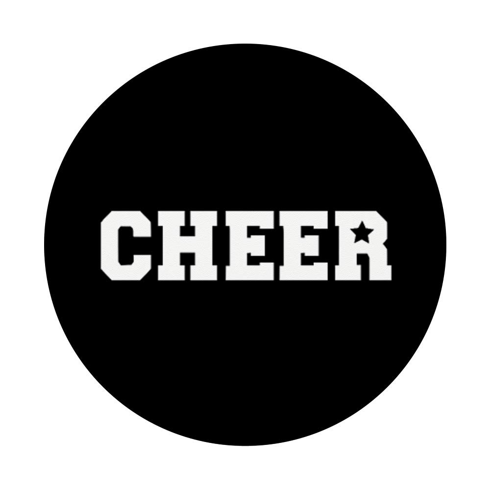 Cheer PopSockets PopGrip - Interchangeable Phone Grip & Stand for iPhone, Samsung, Tablets - Perfect for Selfies, Gaming, and Hands-Free Viewing
