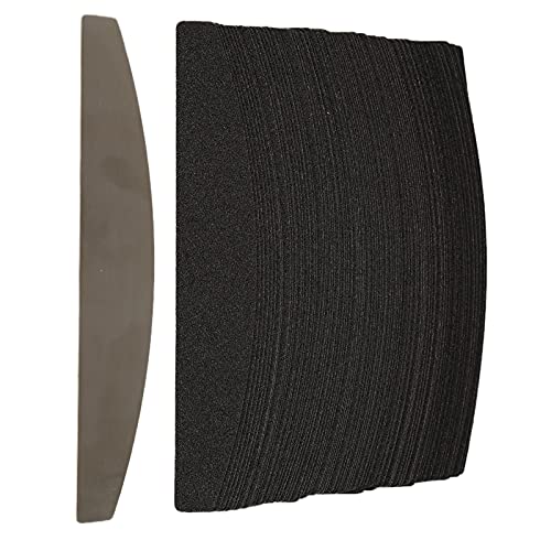 Professional Nail File Set - Durable & Corrosion-Resistant Half Moon Nail Files for Salon & Home Manicures - Perfect for Nail Art, Acrylics & Gel Extensions