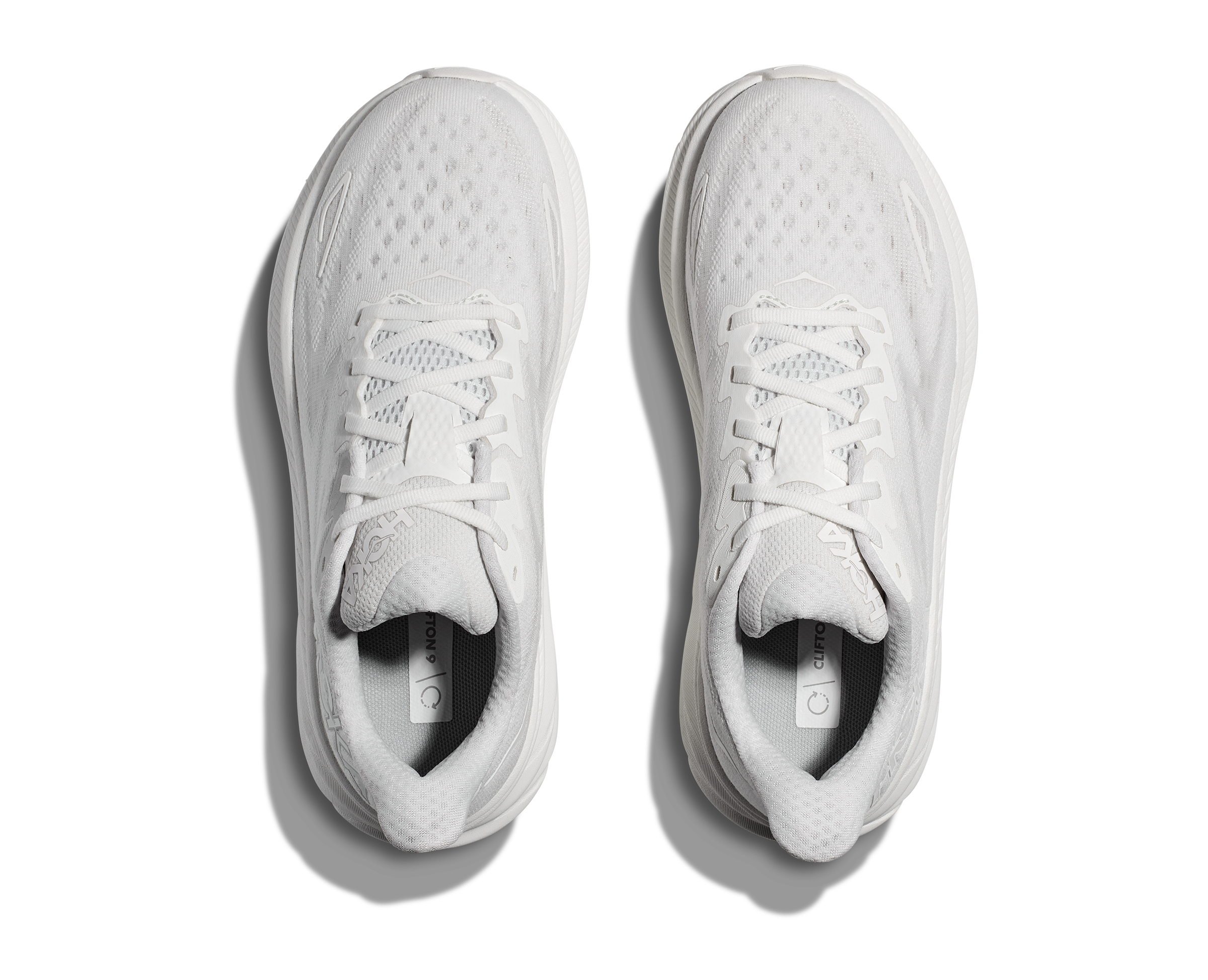 HOKA Women's Clifton 9 Running Shoes - Lightweight Cushioned Sneakers for Women (White/White) | Perfect for Road Running, Jogging & Everyday Comfort