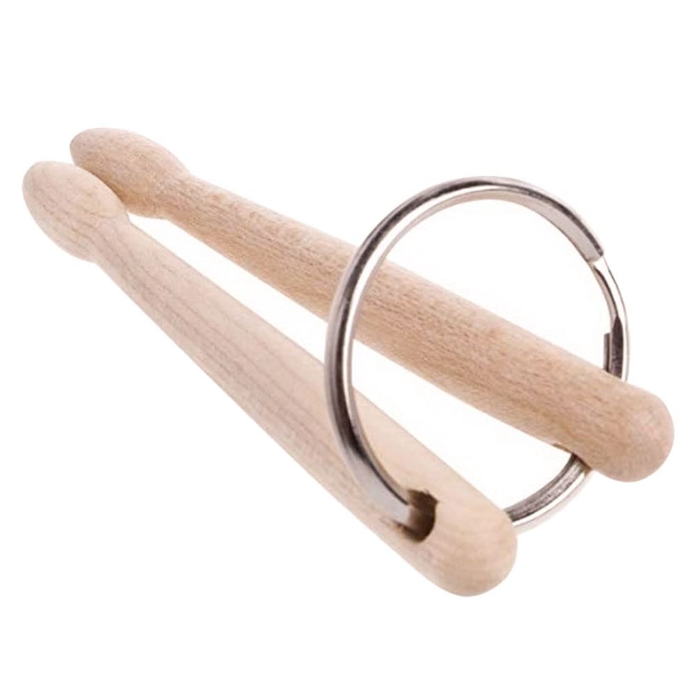 Milisten Drum Stick Shaped Keychain - Unique Drumstick Pendant Design Key Ring for Musicians & Drummers - Perfect for Keys, Backpacks, and Gift Giving