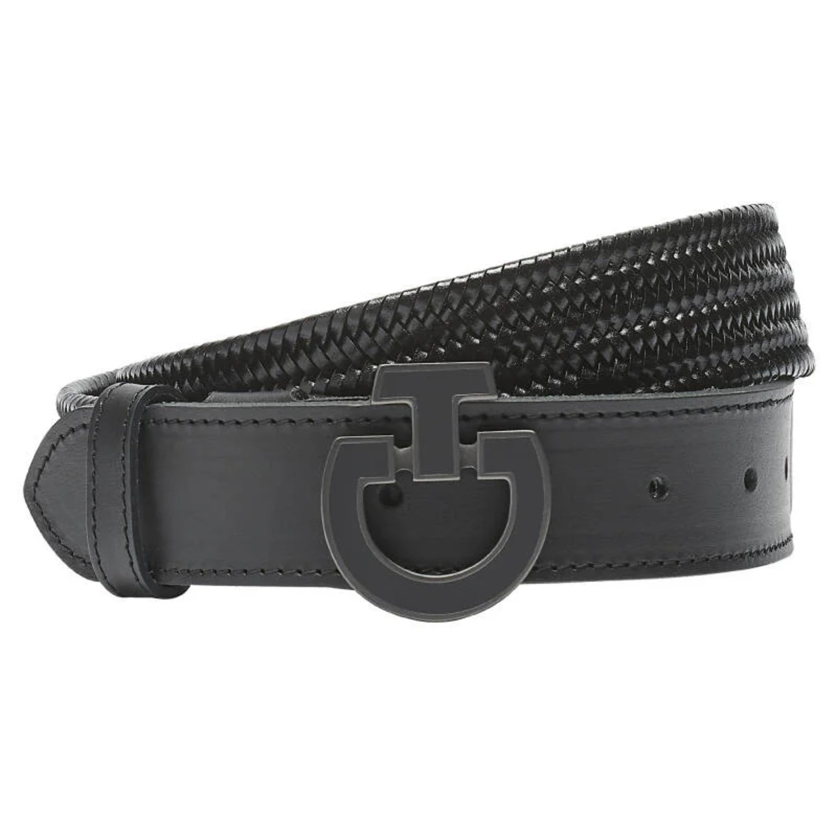 Cavalleria Toscana CT Logo Leather Belt for Men | Genuine Italian Designer Belt | Perfect for Business, Casual & Formal Wear