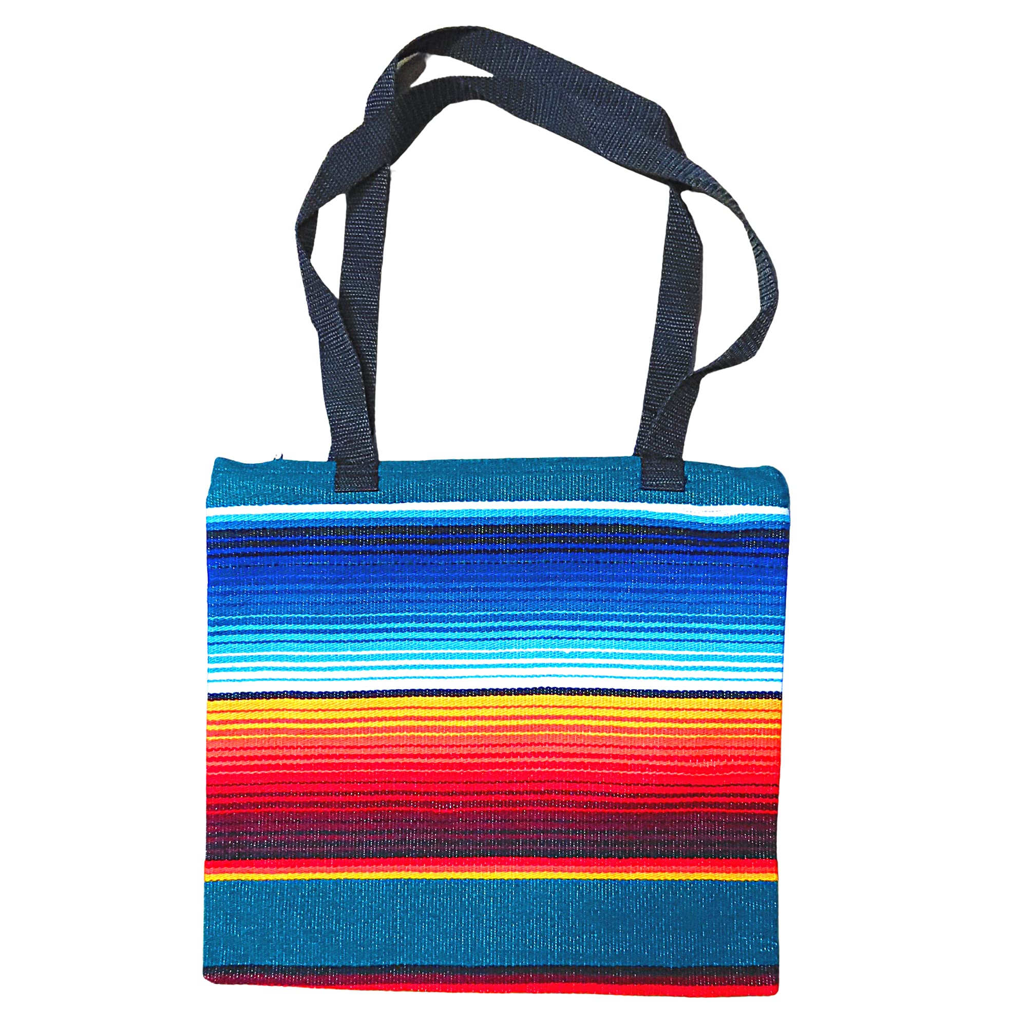 Authentic Mexican Serape Tote Bag - Colorful Handwoven Beach Bag for Women, Stylish Pool & Daily Use Purse, Perfect for Vacation, Shopping and Summer Outings