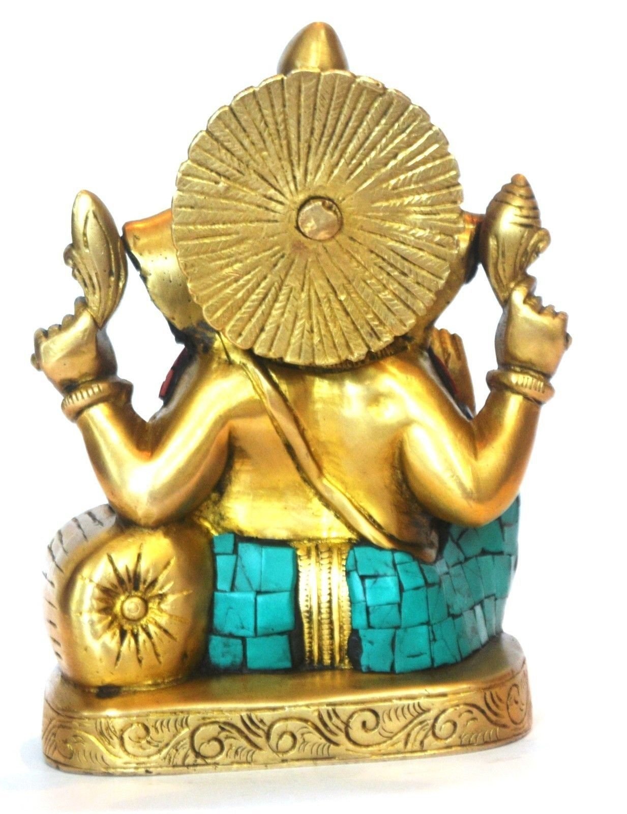Handmade Brass Ganesha Statue - Hindu God Ganesh Idol for Home Decor, Diwali Puja & Spiritual Gifts | Perfect for Altar Display, Office Desk & Festival Decorations