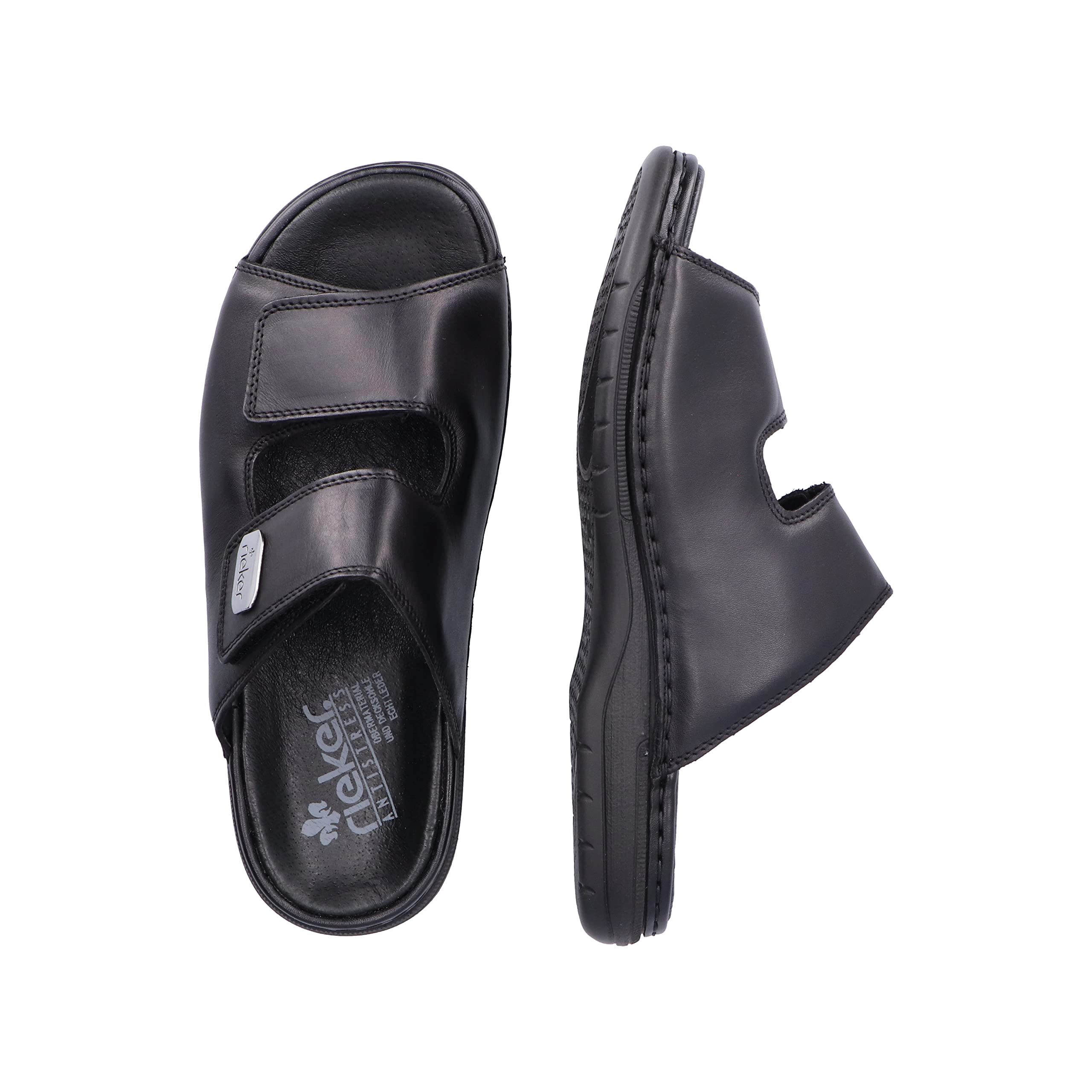 Rieker Men's 25590 Comfortable Slip-On Mules - Lightweight & Breathable Casual Shoes for Indoor/Outdoor Wear - Perfect for Home, Office, and Relaxation