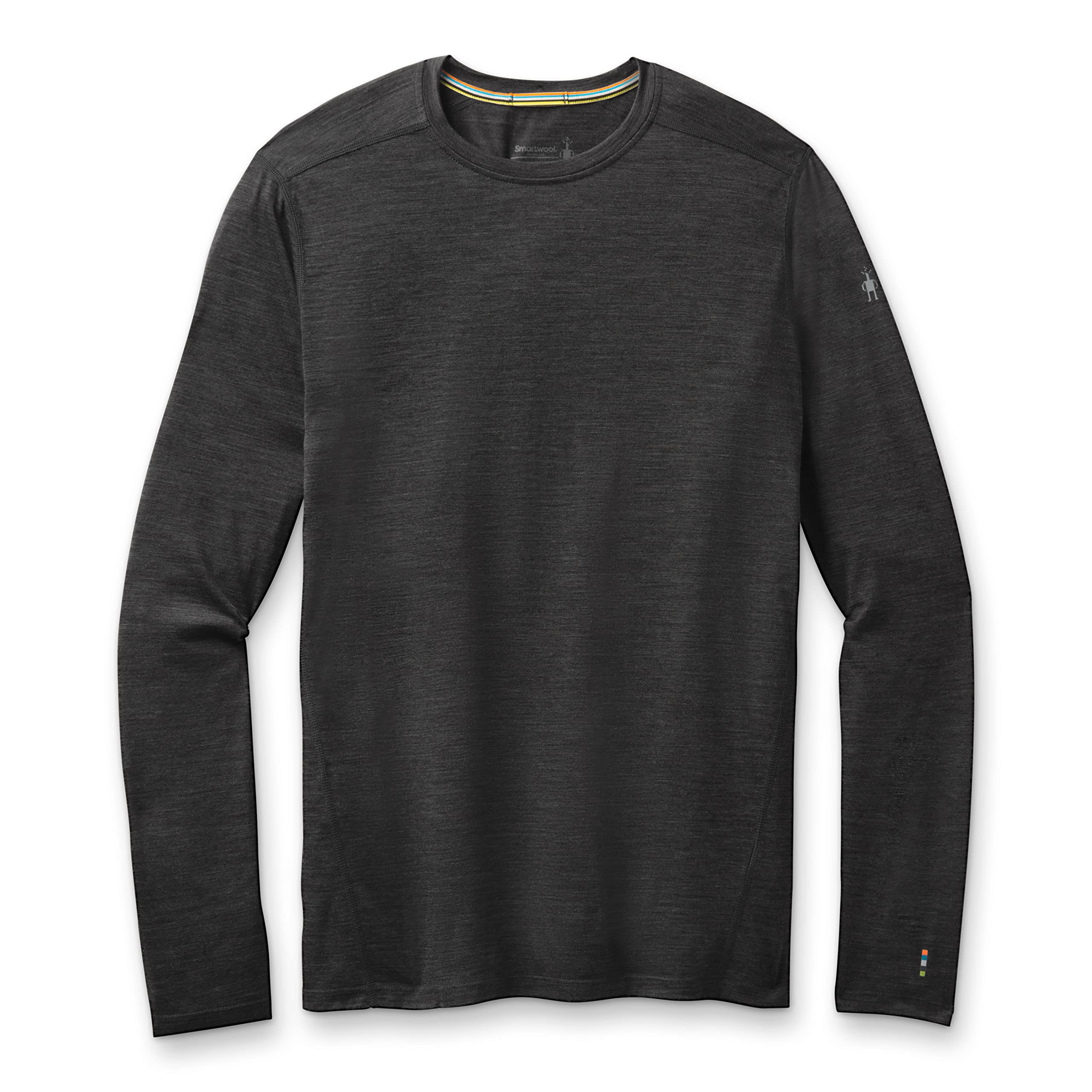 Smartwool Men's Classic All-Season Merino Wool Base Layer Shirt - Long Sleeve Thermal Top for Hiking, Skiing & Outdoor Activities (Slim Fit)