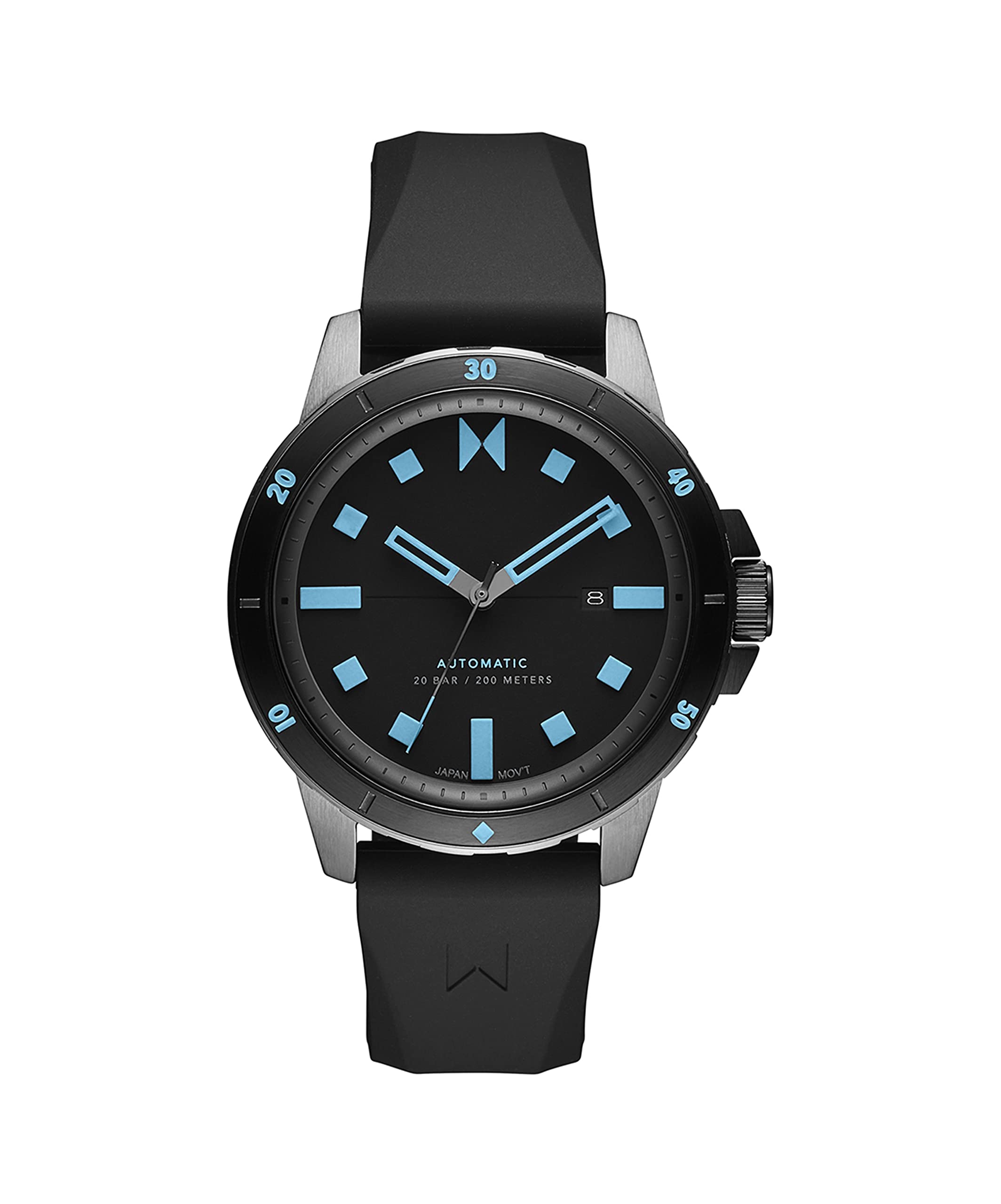 MVMT Men's Minimalist Sport Automatic Watch - Waterproof, Stainless Steel, Casual & Dress Wear for Everyday, Work & Outdoor Activities