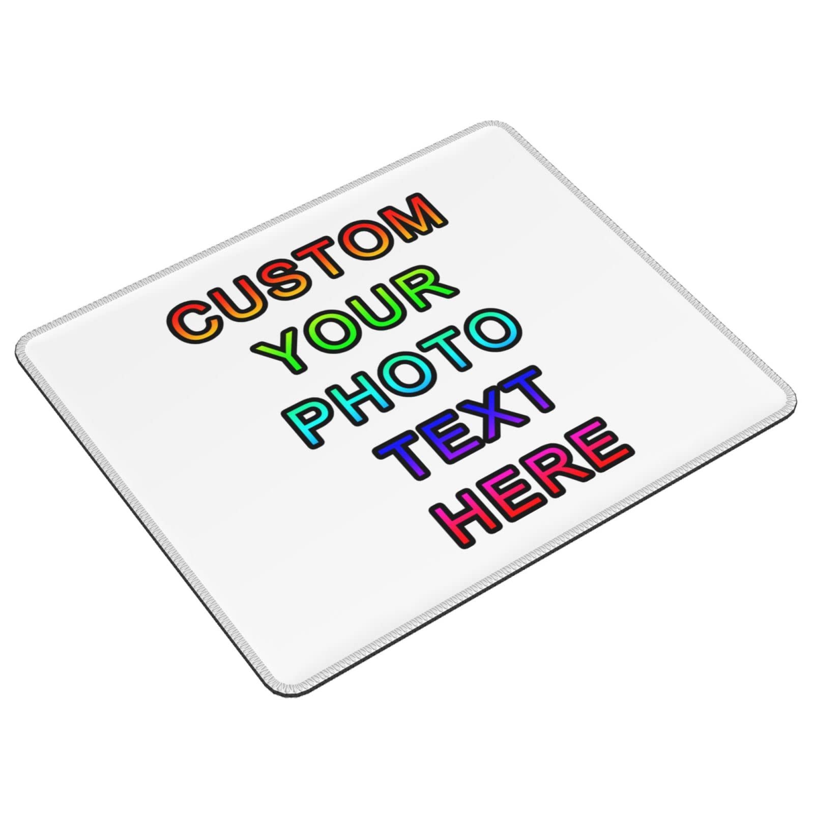 Custom Photo Text Personalized Gaming Mouse Pad - Non-Slip Rubber Base 10x12 Inch for Laptop, PC & Office Use - Perfect for Gamers, Work & Home Office Setup