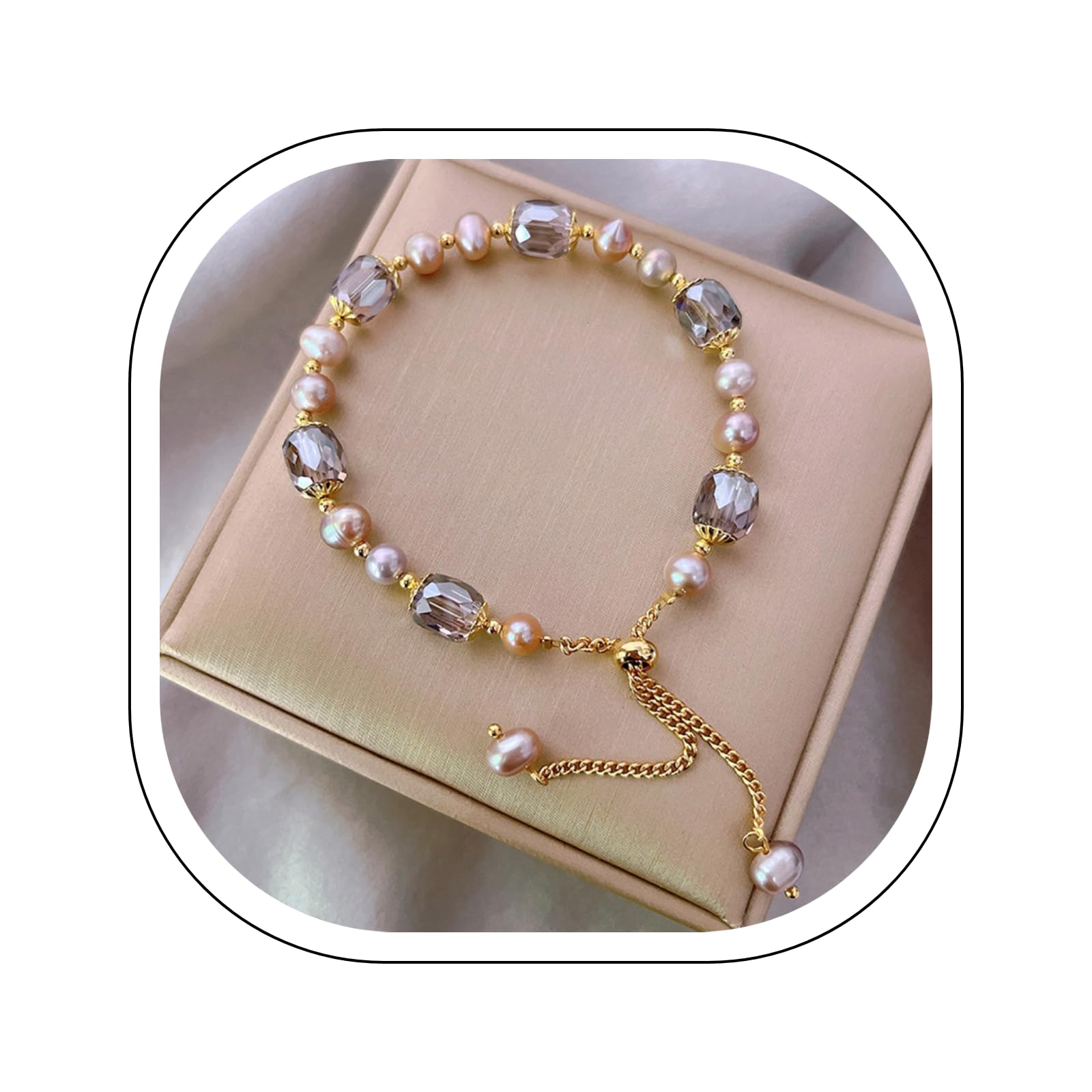 18K Gold Handmade Blessing Jade Bracelet for Women - Adjustable Chinese Beaded Bracelet, Elegant Gold Jewelry Gift for Birthday, Valentine's Day, Christmas & New Year - Perfect for Daily Wear, Special Occasions & Spiritual Protection